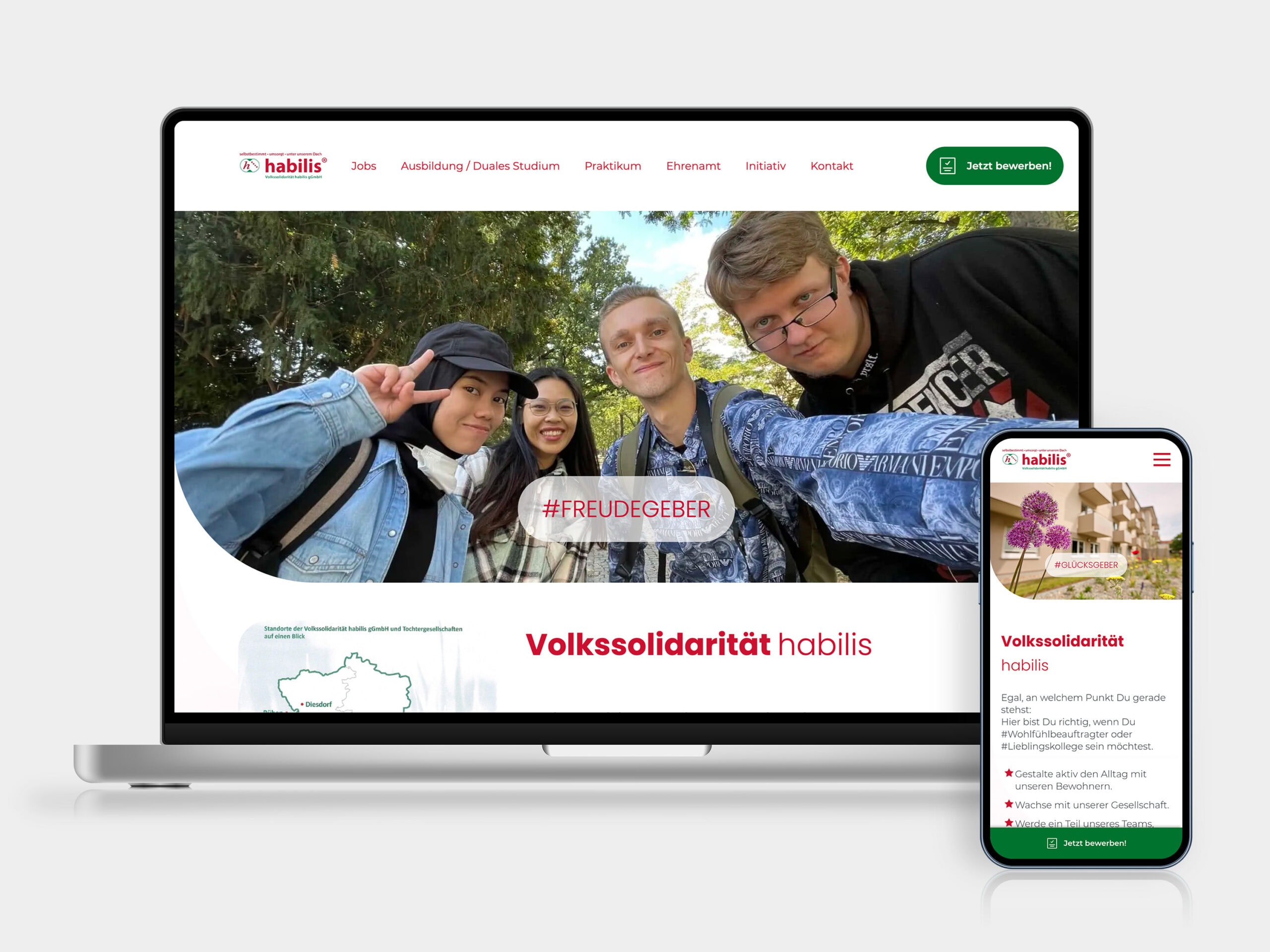 Karriereportal habilis Die Startseite des neuen Karriereportals für die VS habilis gGmbH Magdeburg