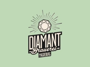 Das von uns gestaltete Logo der Diamant-Brauerei Magdeburg