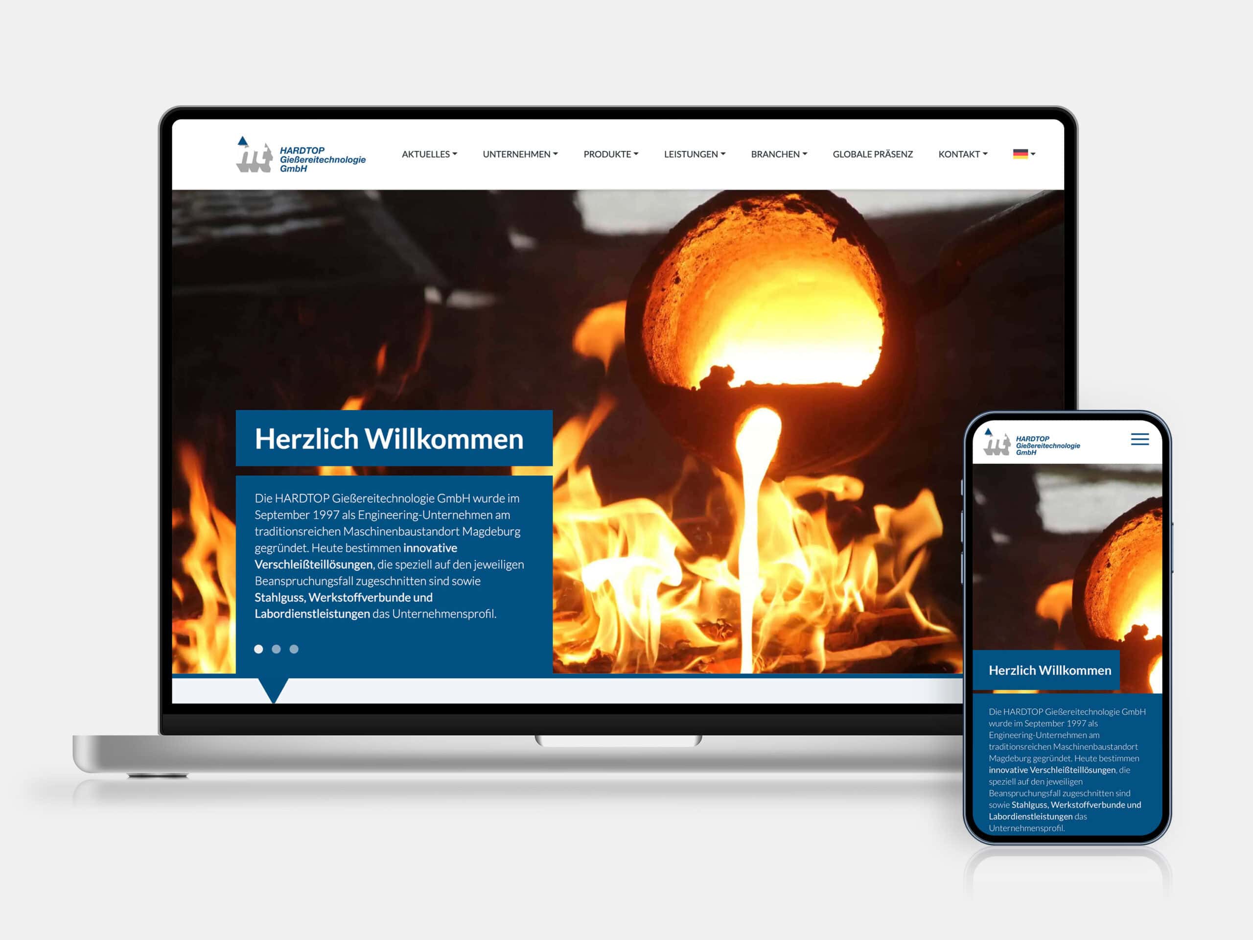 HARDTOP Webdesign Die Startseite der HARDTOP GmbH Magdeburg