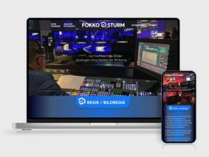 Website von Fotograf Fokko Sturm auf Laptop und Smartphone