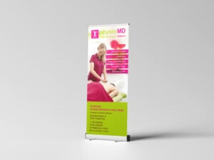 Das von uns designte Rollup für physioMD