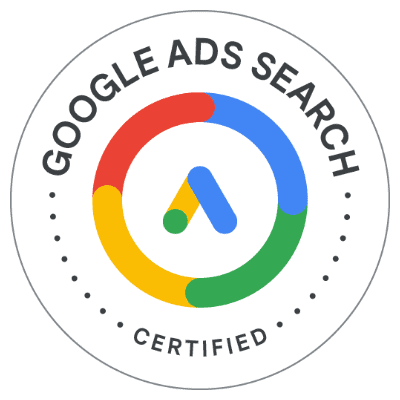 Das Badge der Zertifizierung für Google Ads Suchmaschinen-Anzeigen. 