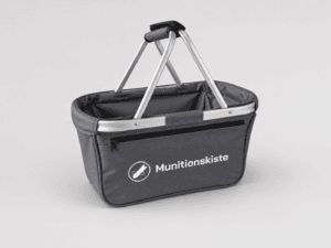 Der Tragekorb als Werbeartikel für MDK im passenden Corporate Design