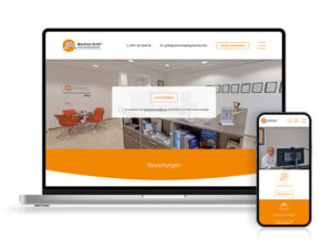 Die Website von Mafred Girth auf Laptop und Smartphone