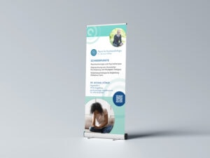 Roll-Up für den Messeauftritt für die Praxis von Dr. Köhler aus Magdeburg