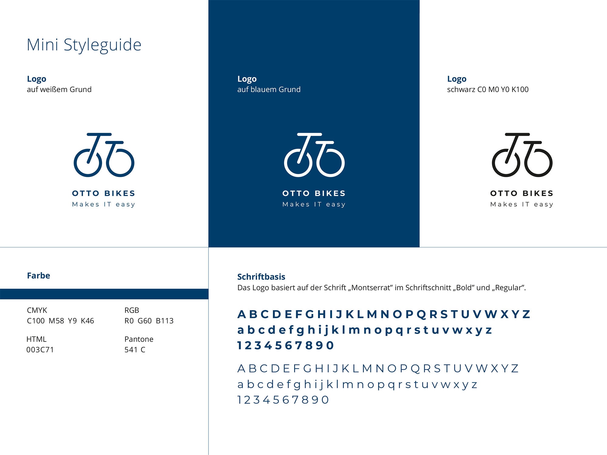 WR_referenz_SoMe-Post_2 Auszug aus dem Styleguide für das Modellunternehmen Otto Bikes im Auftrag der in4MD GmbH. Logodesign unserer Werbeagentur aus Magdeburg