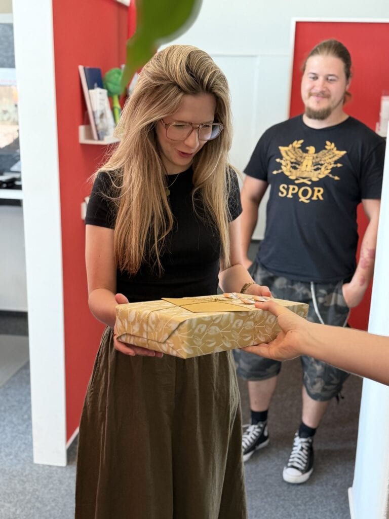 Franzi Hochzeit Geschenk Übergabe