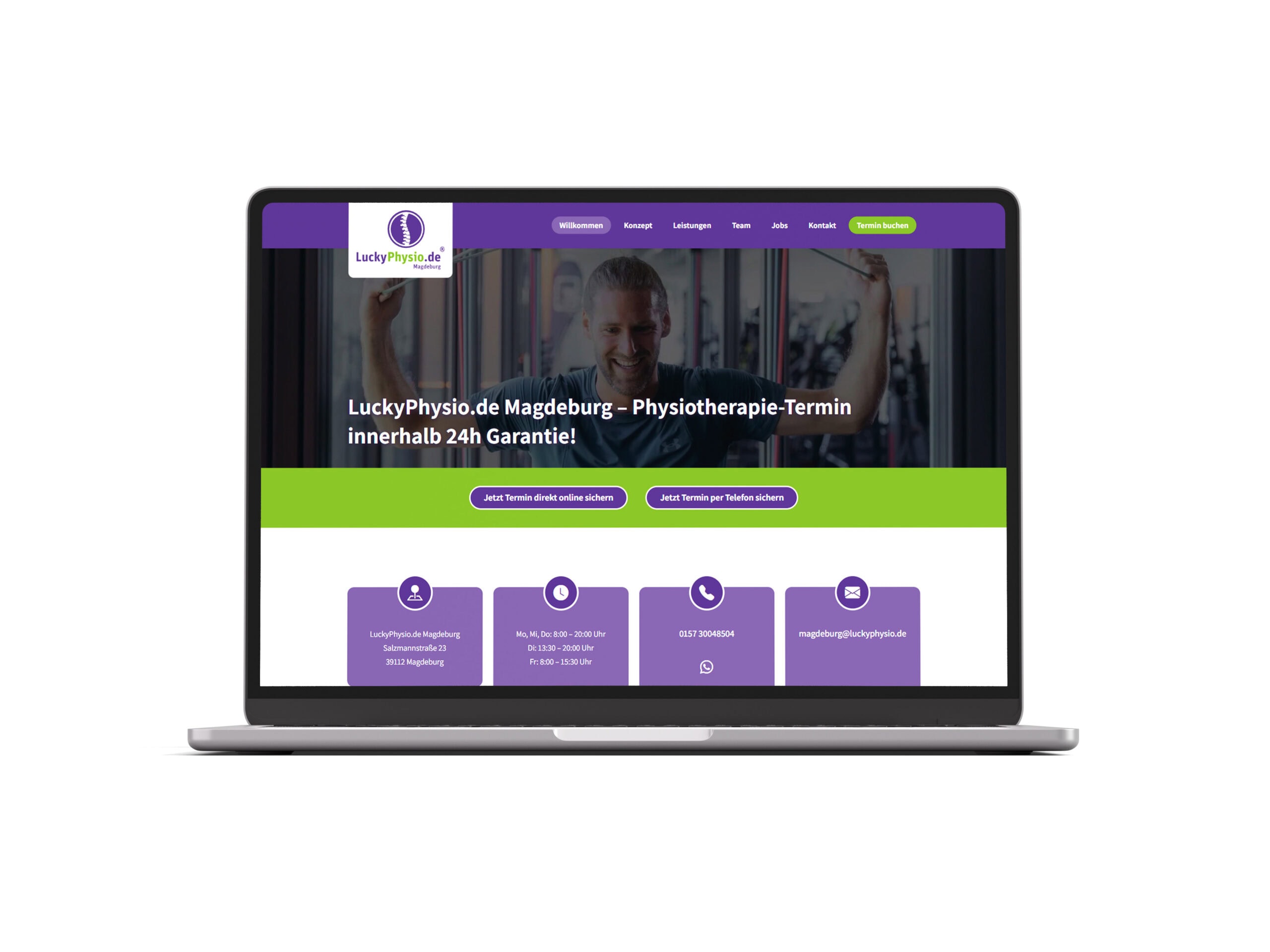 Webdesign LuckyPhysio