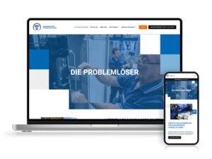 Das Webdesign für die MHG aus Magdeburg auf Desktop und Smartphone dargestellt.
